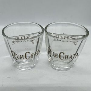 Rum Chata Shot-a-Chata Split Shot Glasses Set of 2